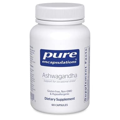Pure Encapsulations Ashwagandha - 500 mg Ashwagandha Extract - Metabolism & Stress Support - Immune Support - GMO Free & Vegan - 60 Capsules