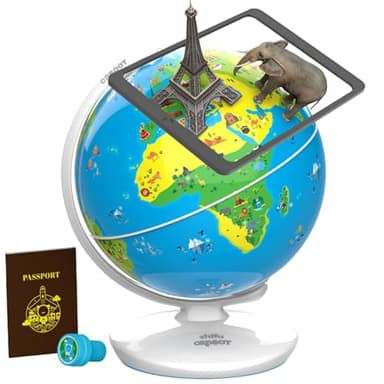 PlayShifu Globe for Kids– Orboot Earth: Interactive Kids Globe with 1000+ Facts on Animals, Places & Monuments | Tech-Powered Learning Toy & STEM Gift for Kids Ages 4–10