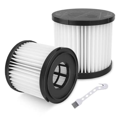 Leadaybetter 2 Pack Filter Replacement for Ryobi 18V ONE+ Wet/Dry Vacuum PCL733, PCL734, P3240, Also Compatible with HART 20-Volt 2-Gallon Wet/Dry Vac HPWD01B, Replace Part# A32VC05, A32RF08