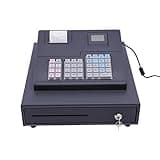 Cash Register for Small Business, Commercial Electronic Cash Register, Cash Drawer with Removable Cash Tray and Lock, Digital Display, Pos System for Retail Restaurant Supermarket