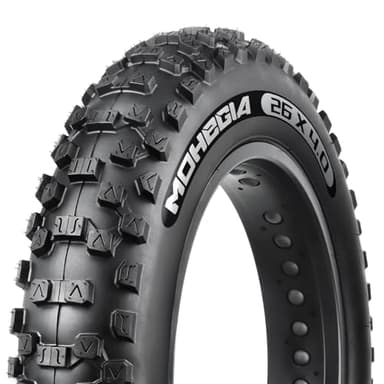 MOHEGIA Ebike Fat Tire: 26x4.0 Inch E-Bike Mountain Tire High-Performance and All-Terrain Folding Replacement Bicycle Tire with Offroad or Trail Riding