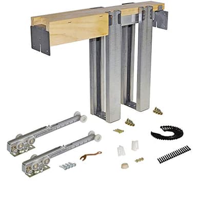 Johnson Hardware 1500 Soft Close Series Commercial Grade Pocket Door Frame for 2x4 Stud Wall (32 inch x 80 inch)