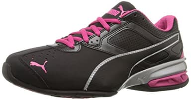PUMA Women's Tazon 6 Sneakers, Puma Black/Puma Silver/Beetroot Purple, 9 M