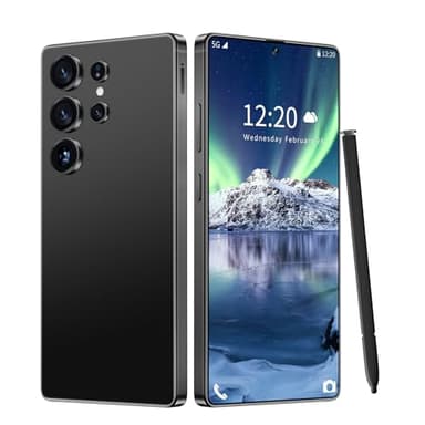 BVNA I25 Ultra Unlocked Phone 16+1TB,Built in Pen The Phone,Battery 7000mAh 6.99" HD Screen,Android 14 Smartphone,Face ID/5G/Fingerprint Lock/Dual SIM/GPS (Black)