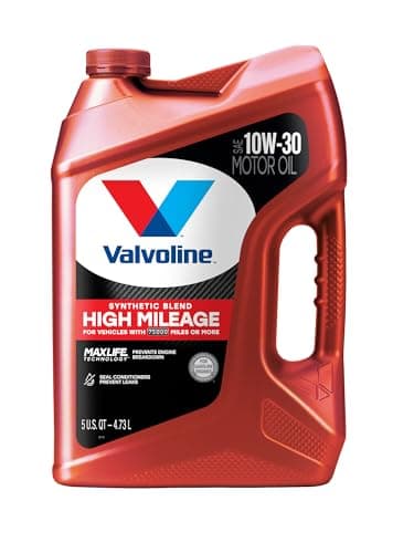 Valvoline High Mileage with MaxLife Technology 10W-30 Synthetic Blend Motor Oil 5 Quart