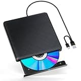 POTVMOSL External Compatible with Bluray Drives Read/Write Portable Compatible with Blu ray Burner USB 3.0 Type-C/Windows 7-11 Mac OS Laptop Compatible with Read BD DVD CD