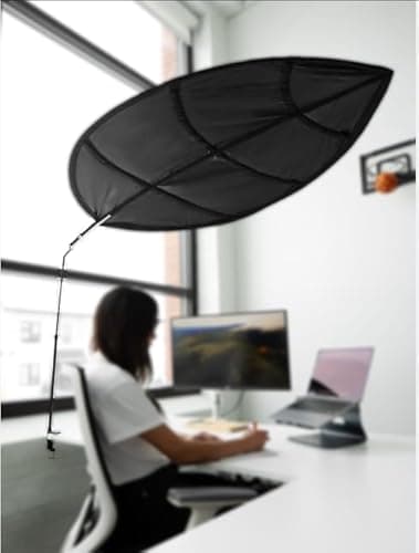 Office Cubicle Desk Shade. Overhead Leaf Designed to Block Light at Your Office or Home.