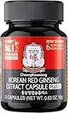 CheongKwanJang Korean Red Ginseng Extract Capsules Plus | All-in-1 Focus Pills for Men & Women | Natural Energy Supplements,Circulation, Immune Support, Brain Booster | 30 Capsules