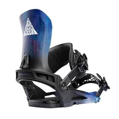 Nidecker Kaon-Plus Unisex Snowboard Bindings (Bio Black, Large)