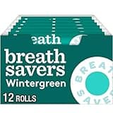 BREATH SAVERS Wintergreen Sugar Free Breath Mints Rolls, 0.75 oz (24 Count)