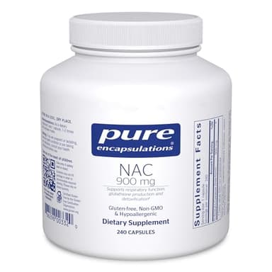 Pure Encapsulations NAC 900 mg - N-Acetyl Cysteine Amino Acid Supplement for Lung & Immune Support, Liver & Antioxidants* - 240 Capsules