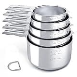 TILUCK Stainless Steel Measuring Cups Set,Kitchen Gadgets for Cooking & Baking,Set of 5