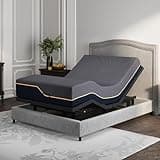 Dyonery Twin XL Adjustable Bed Frame with Mattress, 14 Inch Hybrid Copper-Gel AeroFusion Memory Foam, Head & Foot Incline, 750lbs Lift Capacity, Wireless Remote, 5 Minutes Tools-Free Assembly