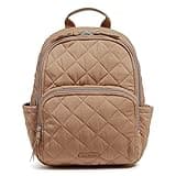 Vera Bradley Women's Performance Twill Small Backpack, Meadowlark Tan, One Size