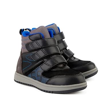 princepard Orthopedic Sneakers for Kids and Toddlers,Corrective Shoes with Arch and Ankle Support,Prevent Boys and Girls' Tiptoe Walking Black