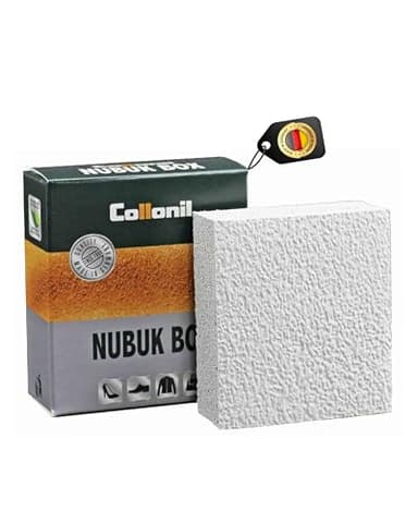 Collonil Nubuk Box Classic – Suede, Nubuck & Velours Cleaner – Brush & Eraser Effect for Dry Cleaning – Shoe Cleaner for Suede Leather – Nubuck Care & Shoe Cleaning Box – Made in Germany