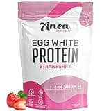 Anea Egg White Protein Powder | 25g Protein | Dairy Free | Gluten Free | Fat Free | Amino Acids | High Biological Value (1.5 Pound (Pack of 1) (1.5 Pound (Pack of 1), Strawberry)