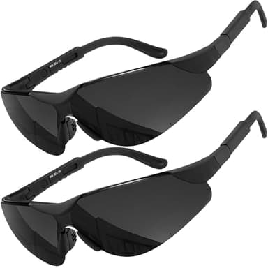 grinderPUNCH Bifocal Safety Sunglasses Sun Reading Glasses ANSI Z87 Impact Resistant Magnifier Sun Readers for Work Men Women +1.00