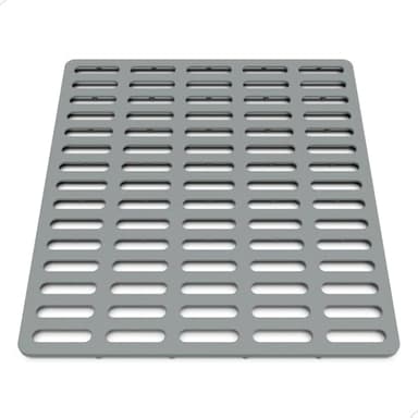 VELOVYO Sink Protector Mat, Kitchen Sink Protector, Silicone Mat, Dishwasher Safe, No Odor, Elevated Feet, 12.2” x 11.34”