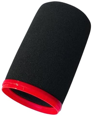 RhymKawa SM7b Foam Cover for Shuer SM7B, MV7 POP Filter RK345 Replacement, Windscreen with Colored Retaining O-Ring Identified Seat (Red)