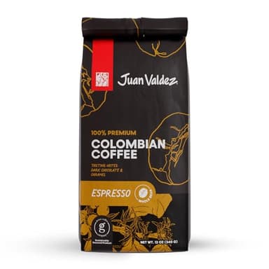 Juan Valdez Espresso Roast Whole Bean Coffee | 11oz Bag | Premium Colombian Coffee | Single Origin | Specialty Gourmet | Fair Trade | Rainforest Alliance