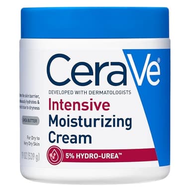 CeraVe Intensive Moisturizing Cream, Body Moisturizer With Shea Butter, 72H Hydration + Skin Barrier Repair, Fragrance-Free Body Lotion For Extremely Dry Skin, 19oz | Packaging May Vary