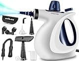 Handheld Pressurized Steam Cleaner with 11-Piece Accessory Set, Multi-Surface Steamer for Cleaning, All Natural Steam Cleaner for Home, Upholstery, Car, Floor, Kitchen and More