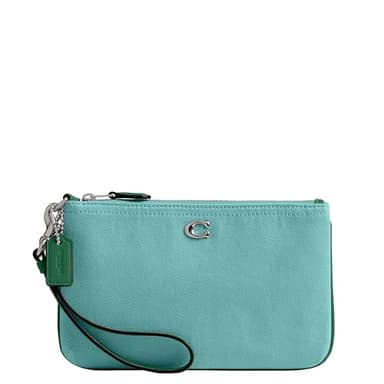 Coach Small Wristlet in Colored Dyed Denim