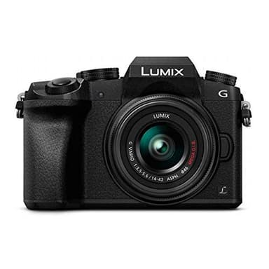 Panasonic LUMIX G7 4K Digital Camera, with 14-42mm Mega O.I.S. Lens, 16 Megapixel Mirrorless Camera, 3-Inch LCD, DMC-G7KK (Black)