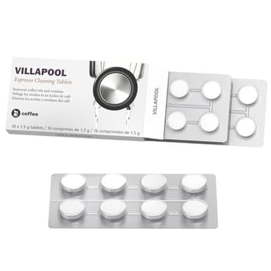 VILLAPOOL 16 Pack BEC250 Espresso Cleaning Tablets Compatible with Breville Espresso Machine