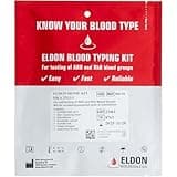 Eldoncard Blood Typing Kit, 1 Test Pack, Know Your Blood Type, Accurate Instant Home Testing, Determine A, O, B, RHS-D Negative & Positive Groups