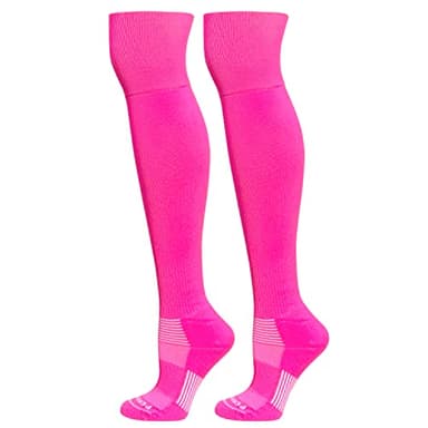 Mk Socks Extreme Over the Knee Sports Socks - Neon Pink (L)