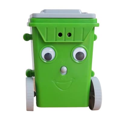 DIY Vacuum Cleaner Robot Kit, STEM Projects Science Kits for Teens, Mini Trash Can Shaped IR Sensor Assemble Robot Kit, Great STEM Learning Project for School Students and Teens