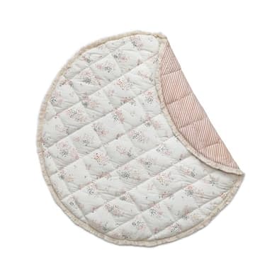 Pehr Baby Play Mat, Flower Patch | Ultra-Soft Quilted 100% Cotton Exterior with Plush Polyester Fiberfill | 40” Diameter