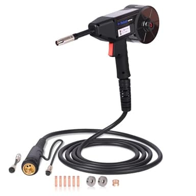 Reboot MIG Welder Spool Gun 10ft LBT150,150Amp MIG Aluminum Welding Torch Works for RBM2500D PRO/RBM2500D MAX (Please verify the model before purchase) Euro Central Connector