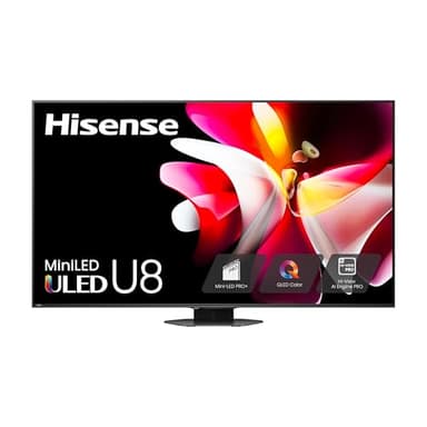 Hisense 75-Inch Class U8 Series Mini-LED ULED 4K UHD Google Smart TV (75U8N) - QLED, Dolby Vision IQ, Dolby Atmos, Full Array Local Dimming Pro, 144Hz Game Mode Pro, Alexa Compatibility