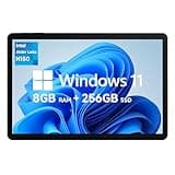 CHUWI 2025 Hi10 X1 Windows 11 Tablet 10.1'', Intel N150(Up to 3.6GHz), 8GB LPDDR5 256GB SSD, Windows Tablet PC, 8MP+5MP Cameras, WiFi 6, BT 5.2, HDMI, USB 3.2, Type C, Full HD, with Case