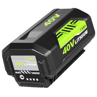 Fhybat 1 Pack OP40601 Battery Replacement for Ryobi 40V Battery 7500mAh Compatible with Ryobi 40 Volt Lithium Batteries OP40602 OP4075A OP4040 OP40404 OP4050A Cordless Power Tools(Green)