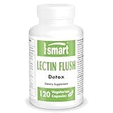 Supersmart - Lectin Flush (Advanced Formula) - Lectin Blocker Supplement - Advanced Shield & Defense | Non-GMO & Gluten Free - 120 Vegetarian Capsules