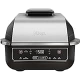 Ninja EG201 Foodi 6-in-1 Indoor Grill and 4-Quart Air Fryer (Renewed)