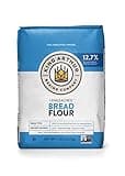 King Arthur Unbleached Bread Flour: Premium High-Protein 12.7% for Perfect Breads, Rolls & Pizza Dough - Non-GMO, Kosher Certified, No Preservatives - Ideal for Bread Machines & Artisan Baking - 5 lbs