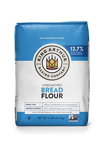 King Arthur, Unbleached Bread Flour, Non-GMO Project Verified, Certified Kosher, No Preservatives, 5 Pounds