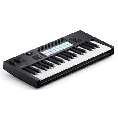 Novation Launchkey 37 MK4 — Compact 37 Key, USB, MIDI Keyboard Controller with DAW Integration. Chord Mode, Scale Mode, 8 Drum Pads, and Arpeggiator — Includes Software Bundle for Music Production