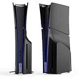 5 in 1 Black Plates for PS5 Slim Disc and Digital Edition, PlayStation 5 Slim Cover Accessories Faceplate, Custom Side Face Panel Shell Replacement for Both PS5 Slim Disc and Digital - Matte Black