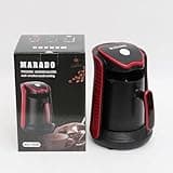 MARADO Turkish Arabic Greek Coffee Pot Maker Electric Machine 110v US PLUG 100% BPA-free, 1-4 Cups Brewing Capacity with Cook Sense Technology, Anti - Overflow cooking (Red), NORMAL, MA-1688