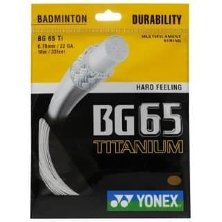 Yonex BG 65 Titanium Badminton String Set White -