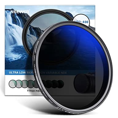 NEEWER 82mm Variable ND Filter ND2-ND400 (1-9 Stops), Neutral Density Filter, Multiple Coatings, Water and Scratch Resistant