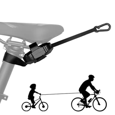 ENLEE Bike Tow Rope for Kids, 8.2FT Auto-Retractable Bicycle Tow Strap, Portable Outdoor Cycling Child Bike Leash with A Hook for Mountain/Road/Gravel/Ebike