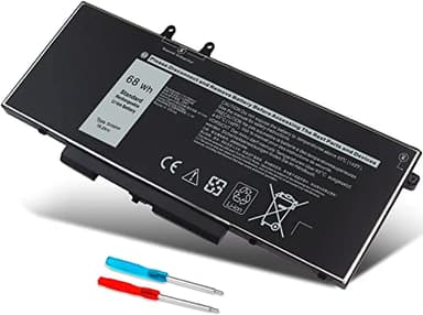 68Wh 3HWPP Replacement Battery for Dell Latitude 5410 5510 5501 5401 5411 5511 Precision 3541 3551,Inspiron 7706 2-in-1, Inspiron 17 7500 7506 2-in-1 Black 03HWPP 10X1J N2NLL 1VY7F 451-BCMN 15.2V