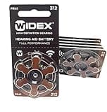 Hearing aid Battery Size 312 (3 Packet=18 Batteries) 1.45 V Long Lasting & Durable Rechargeable Battery for Unisex Adult